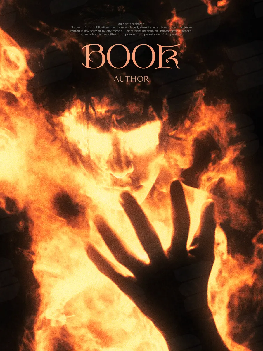 “Burning Revelation” book cover: A hand shields a bright flame that fills most of the image.