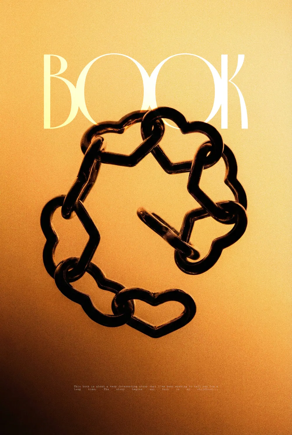 “Unlinked Heart” book cover: A dark chain forms a heart with an open link on yellow.