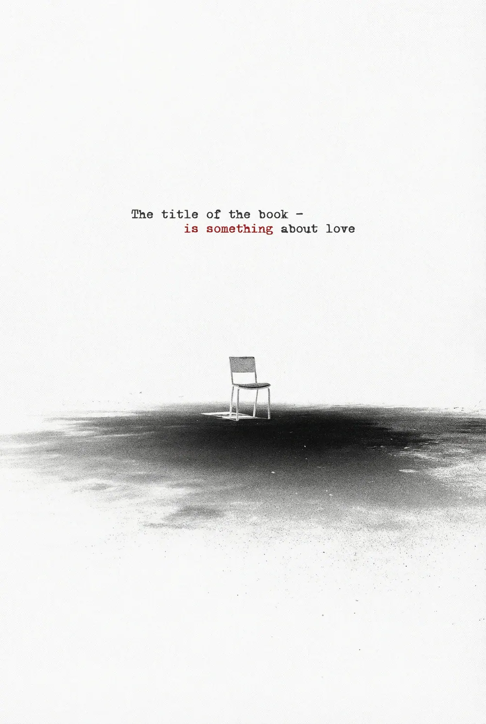 “Stark Solitude” book cover: A solitary chair stands in a pale empty space.