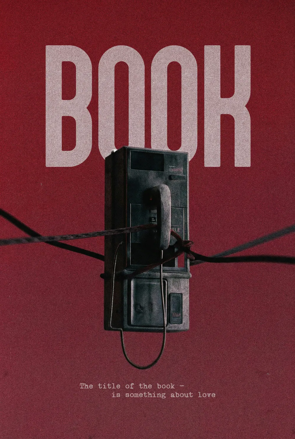 “Disconnected Line” book cover: Black wires wrap around a mobile phone on red.