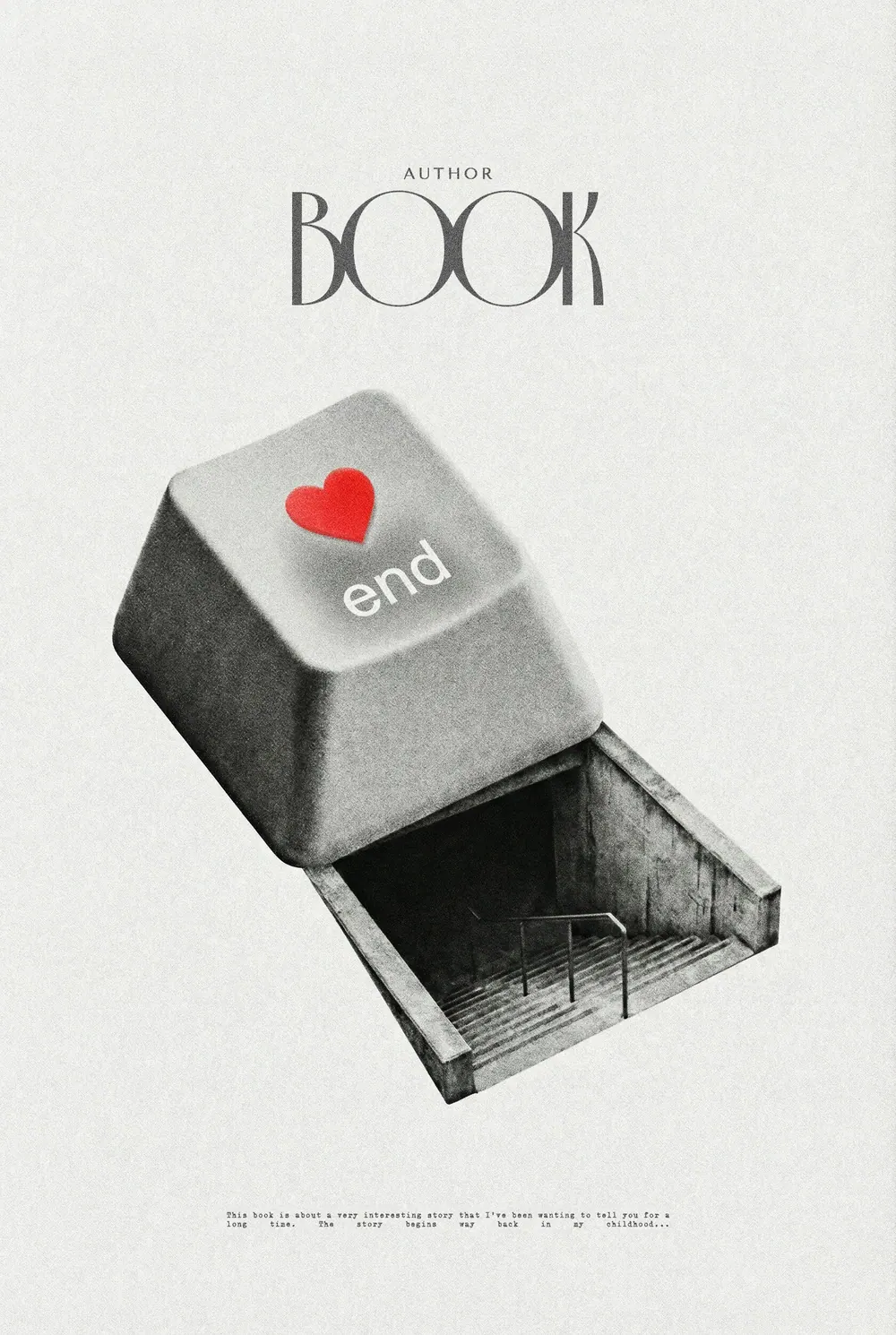 “Silent Terminal” book cover: A keycap bearing a red heart and the word end lifts from a pale background.