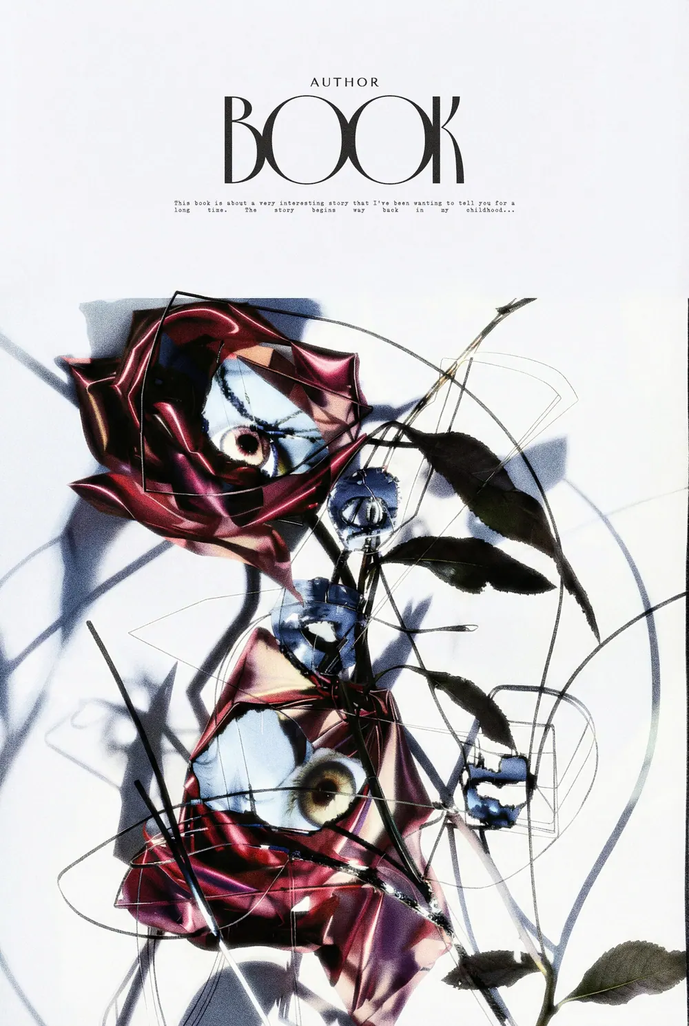 “Vigilant Flora” book cover: Floral details and an eye form a delicate surreal collage.