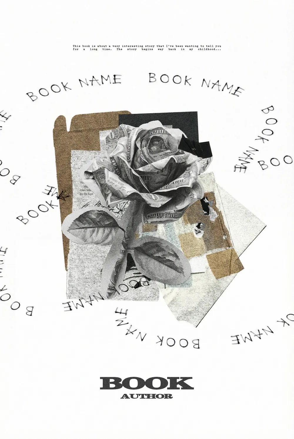 “Monetary Bloom” book cover: A rose made of banknotes sits in a paper collage with small lettering.