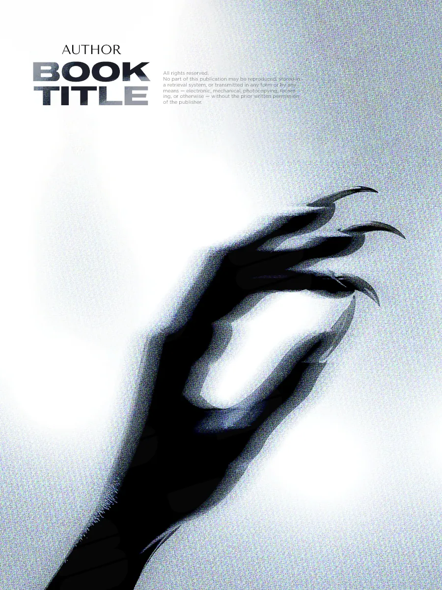 “Night Terrors” book cover: A black hand with long fingers reaches upwards on a pale background.