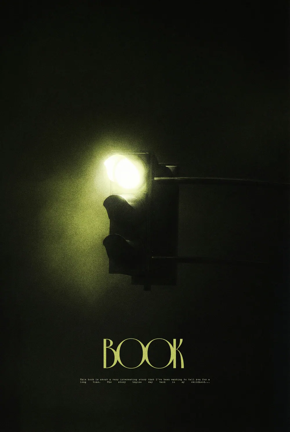 “Foggy Guidance” book cover: A single glowing signal emerges through dense greenish night fog.